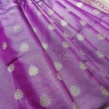 Load image into Gallery viewer, Subtle Gold Shimmer Silk Saree
