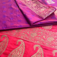 Load image into Gallery viewer, Two-Tone Art Silk Saree
