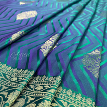 Load image into Gallery viewer, Two-Tone Art Silk Saree
