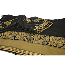 Load image into Gallery viewer, Fancy Art Silk Embroidered Saree with Ready Stitched Blouse
