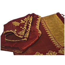 Load image into Gallery viewer, Fancy Art Silk Embroidered Saree with Ready Stitched Blouse
