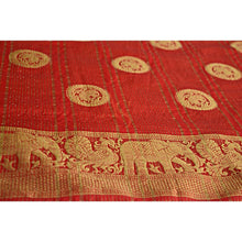 Load image into Gallery viewer, Banarasi Silk with Elephant Print Saree
