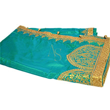 Load image into Gallery viewer, Fancy Art Silk Embroidered Saree with Ready stitched blouse
