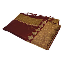 Load image into Gallery viewer, Fancy Art Silk Embroidered Saree with Ready Stitched Blouse
